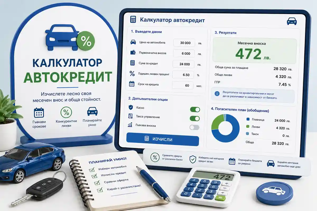 Калкулатор автокредит