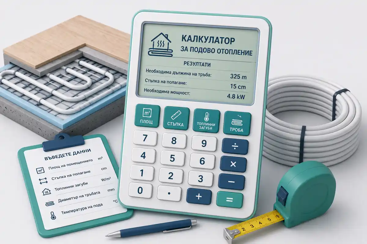 Калкулатор за подово отопление