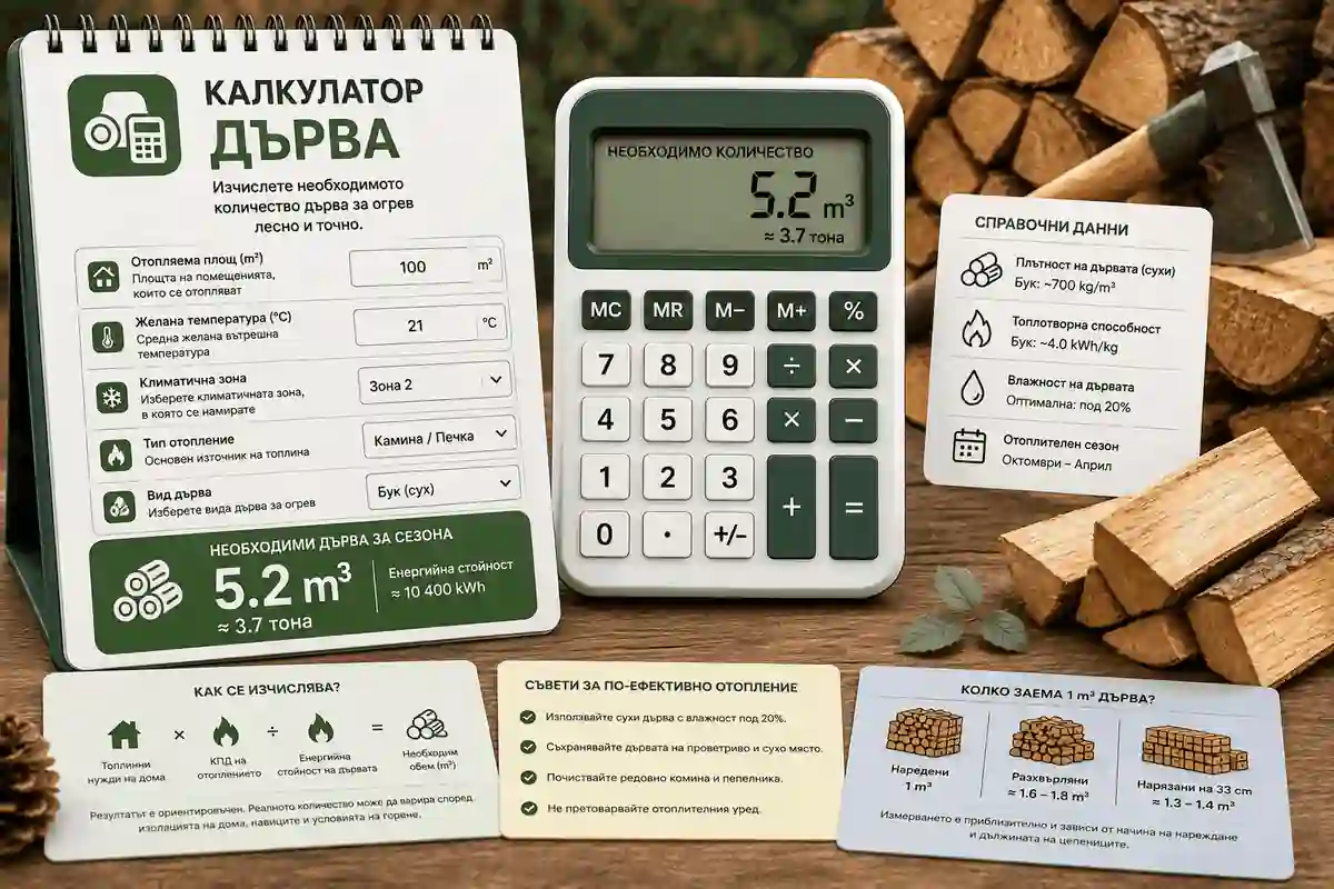 Калкулатор дърва